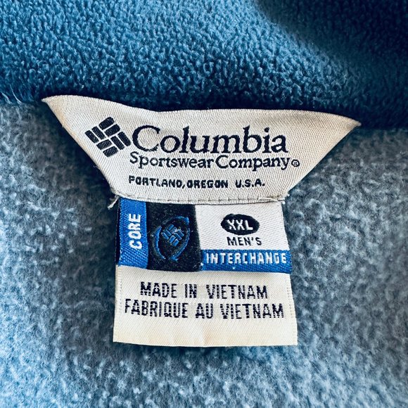 Columbia Men's 2XL Blue Fleece Core Jacket - Picture 5 of 9